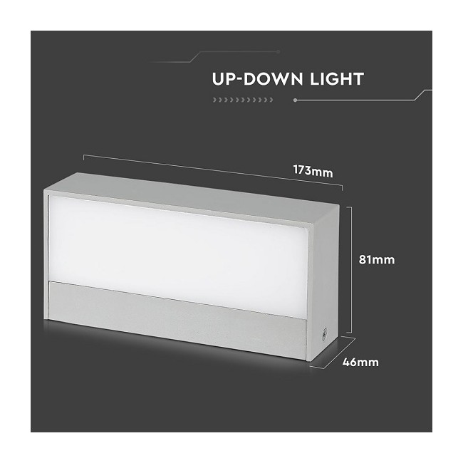 Acquista Lampada LED da Muro Rettangolare 9W Doppio Fascio Luminoso...