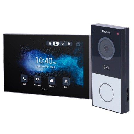 Acquista Kit videocitofonico tecnologia P2P IP e WiFi AKUVOX postaz...