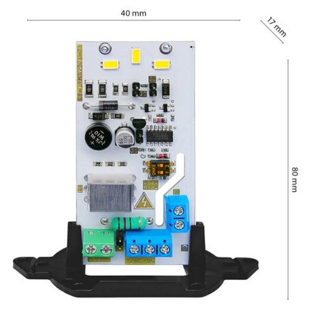 Scheda universale compatibile per lampeggiante/segnalatore luminoso 12-24V e 230V