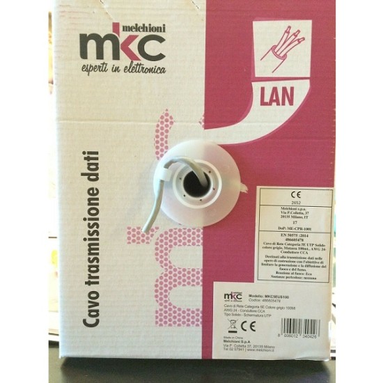 Acquista 100 metri di cavo utp categoria 6 rame 4 x 23 AWG condutto... 2