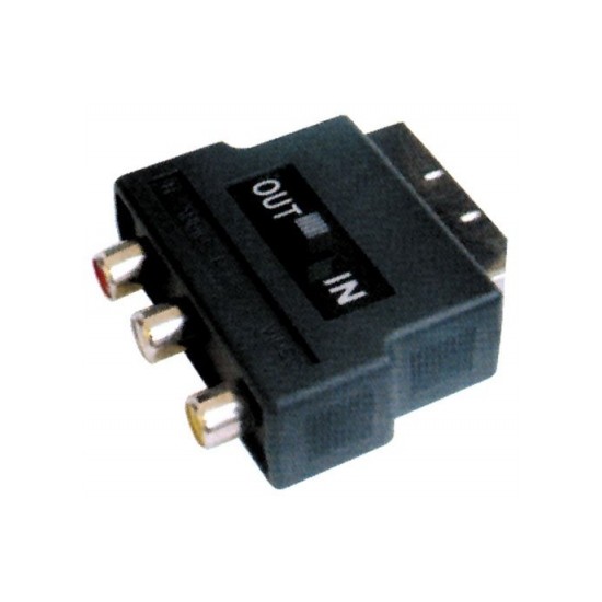 Acquista Adattatore SCART - RCA IN/OUT selezionabile | Tiesseelettr... 2