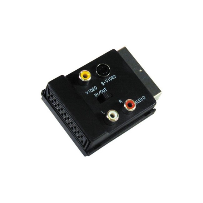 Acquista Adattatore SCART - SCART + RCA IN/OUT selezionabile | Ties...