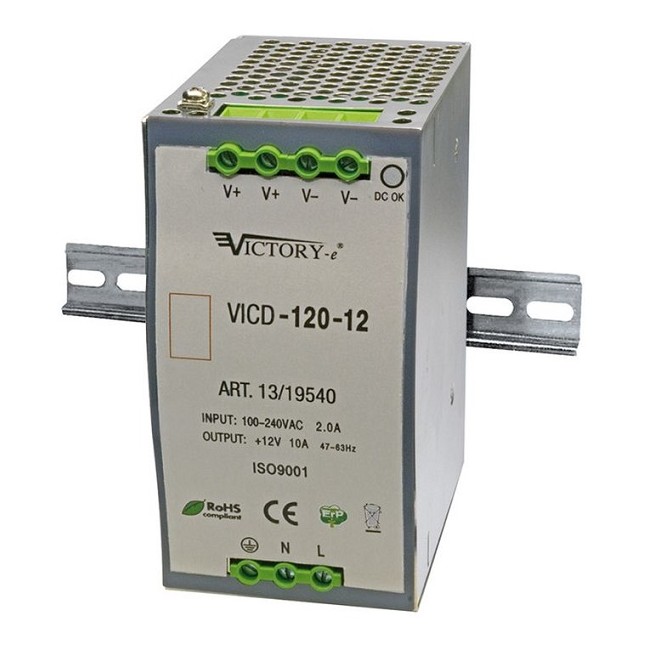 Acquista Alimentatore da guida DIN 24V 120W industriale 3 moduli | ...