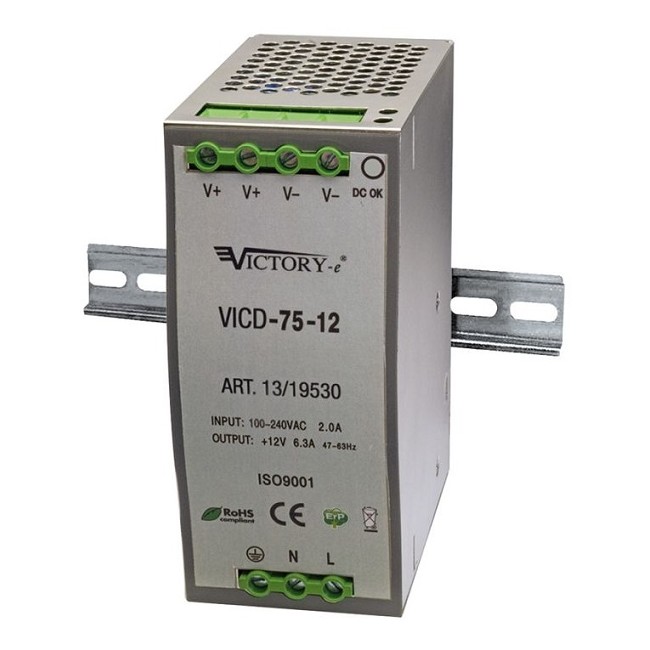 Acquista Alimentatore da guida DIN 24V 75W industriale 3 moduli | T...