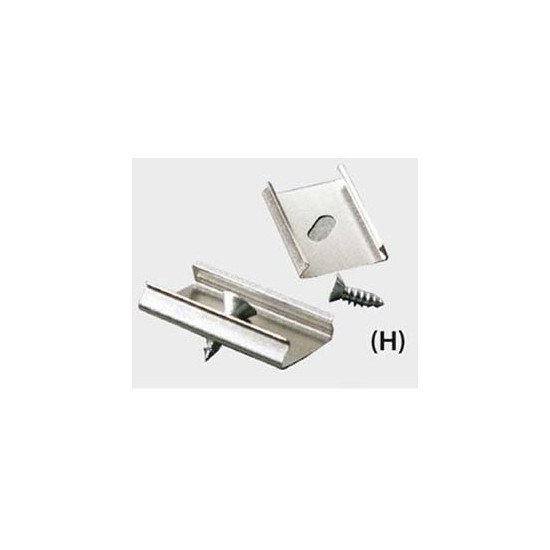 Acquista Coppia clip fissaggio in inox con viti per CORNER/SURFACE ...