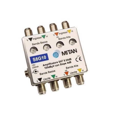 Acquista Amplificatore 4 IN 4 OUT 20 dB per multiswitch | Tiesseele...