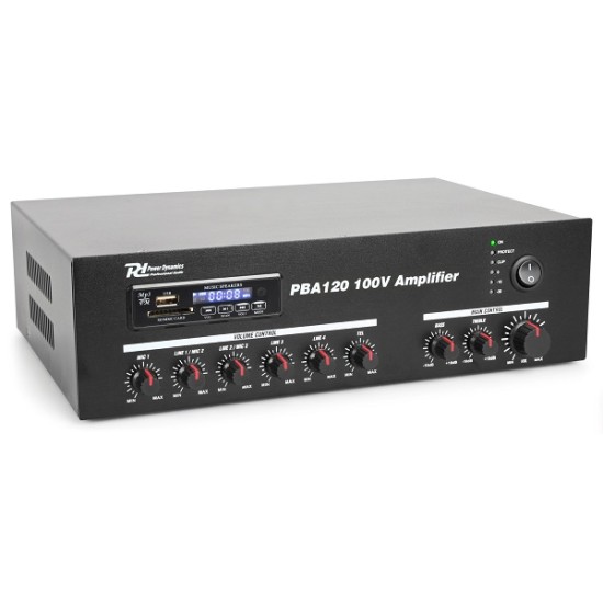 Acquista Amplificatore PA 120W 100V /4-16 ? con BT / FM/ SD / USB /... 2