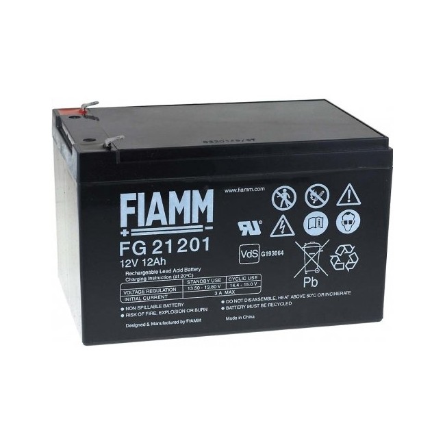 Acquista Batteria 12V 12Ah,ermetica, al piombo ricaricabile. FIAMM ...