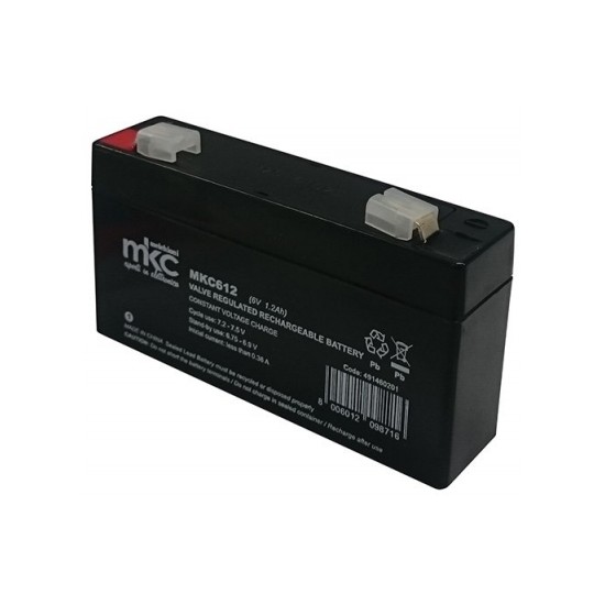 Acquista Batteria 6V 1.2A, al piombo ricaricabile terminale faston ... 2