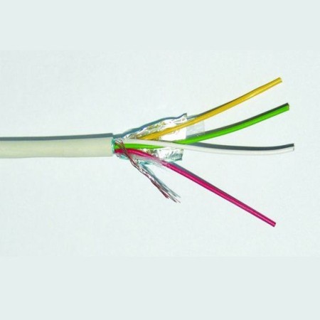 Acquista Cavo allarme schermato 4X0,22mmq RAME/PVC C4 3,8mm | Tiess...