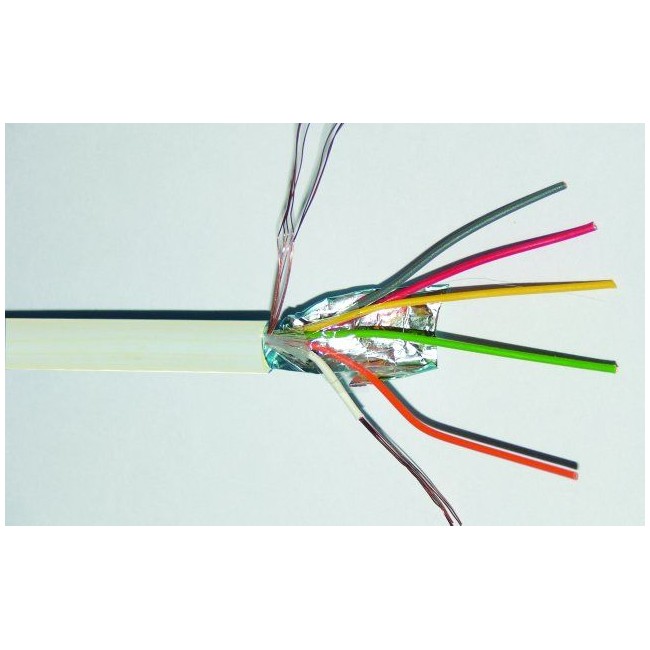 Acquista Cavo allarme schermato 6X0,22mmq RAME/PVC C4 4,2mm | Tiess...