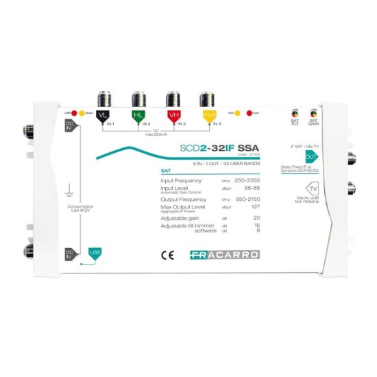 Acquista Centrale IF-IF compatta, 4 ingressi satellite, 1 ingresso ... 2
