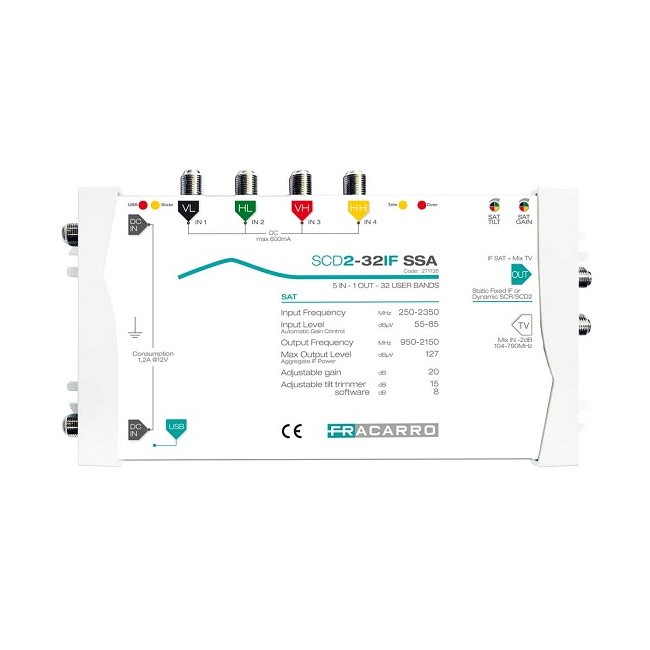 Acquista Centrale IF-IF compatta, 4 ingressi satellite, 1 ingresso ...