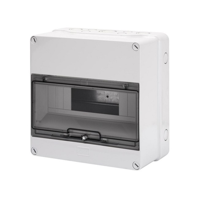 Acquista Centralino 12 moduli IP55 con barra DIN e sportello - Quad...