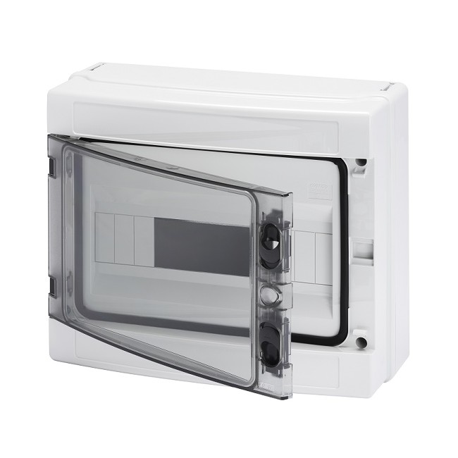 Acquista Centralino 12 moduli IP65 con barra DIN e sportello - Quad...