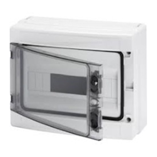 Acquista Centralino da parete con portello fumè IP65, 4 moduli, gri... 2