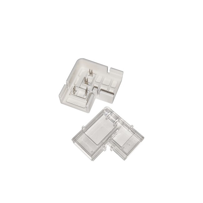 Acquista Connettore ANGOLARE di giunzione per strisce LED 220V | Ti...