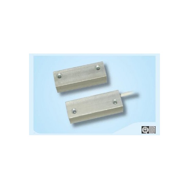Acquista Contatto magnetico alluminio per porte metalliche 58x15x20...
