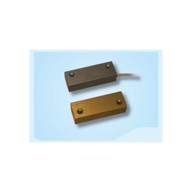Acquista Contatto magnetico alluminio per porte metalliche 58x15x20...