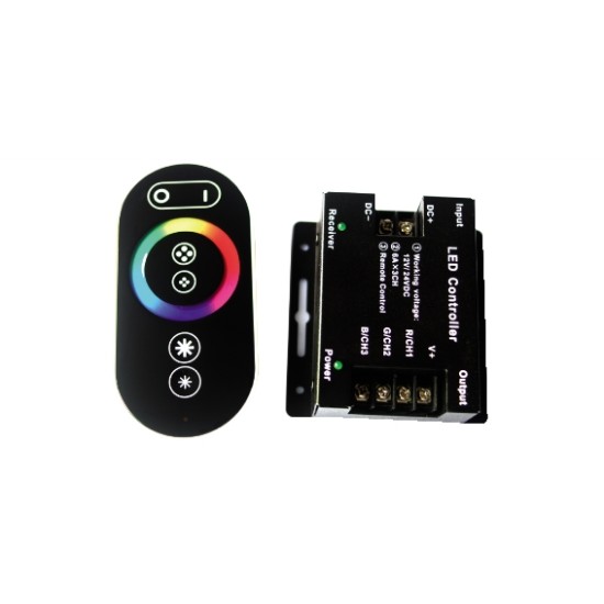 Acquista Controller RGB con telecomando rf 433 mhz per led singolo ... 2