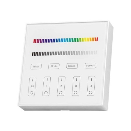 Acquista Controller V-TAC da Muro Wifi per Strip LED RGB+W 4 Zone |...