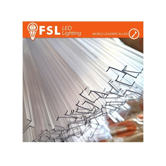 Acquista Cover diffusore trasparente per profilo a U - barra 2 metr... 2