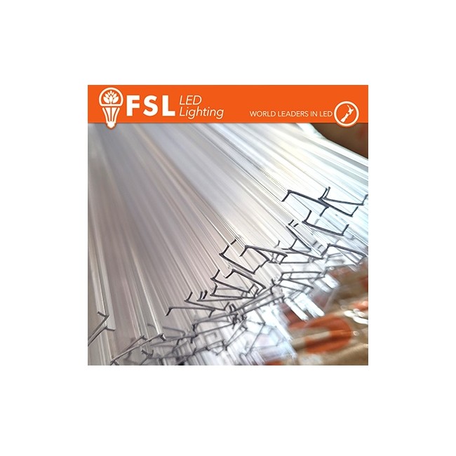 Acquista Cover diffusore trasparente per profilo a U - barra 2 metr...