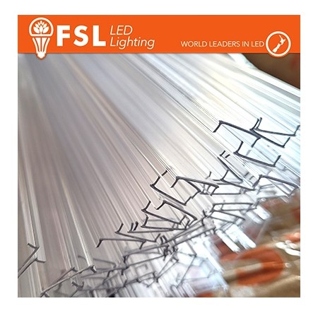 Acquista Cover diffusore trasparente per profilo a U - barra 2 metr...