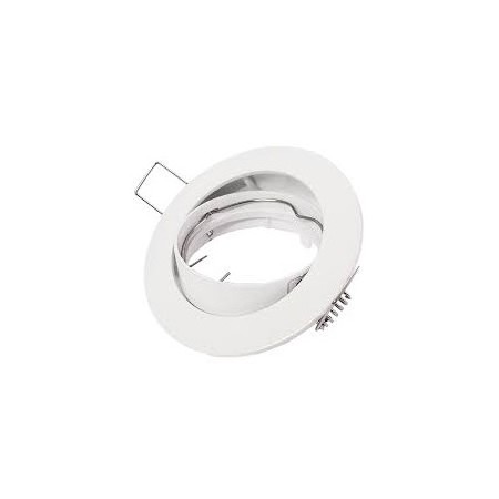 Acquista Ghiera basculante tonda bianca per lampada dicroica attacc...