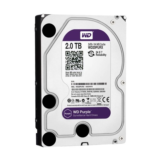 Acquista Hard disk 2TB Western Digital® Purple HikVision WD20PURX |...