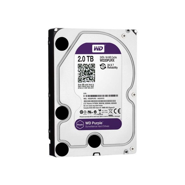 Acquista Hard disk 2TB Western Digital® Purple HikVision WD20PURX |...