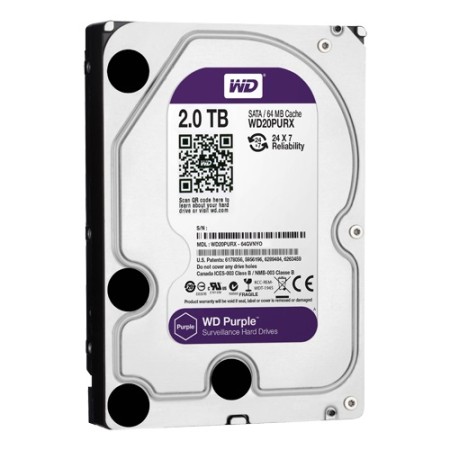 Acquista Hard disk 2TB Western Digital® Purple HikVision WD20PURX |...