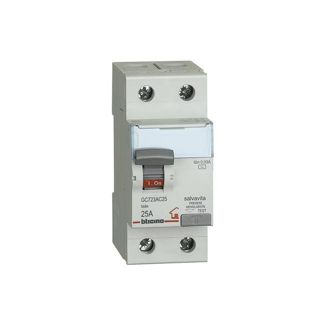 Acquista Interruttore differenziale SALVAVITA BTICINO 2P - tipo AC ...