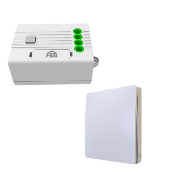 Acquista Kit composto da relè smart 9321 ed un pulsante wireless 93... 2