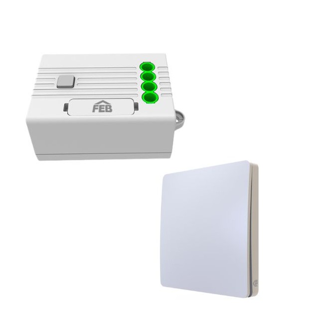 Acquista Kit composto da relè smart 9321 ed un pulsante wireless 93...