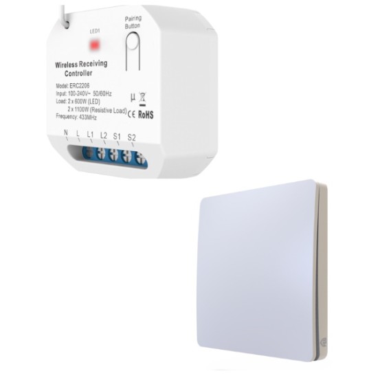 Acquista Kit composto da relè smart a contatti puliti impulsivo 932... 2