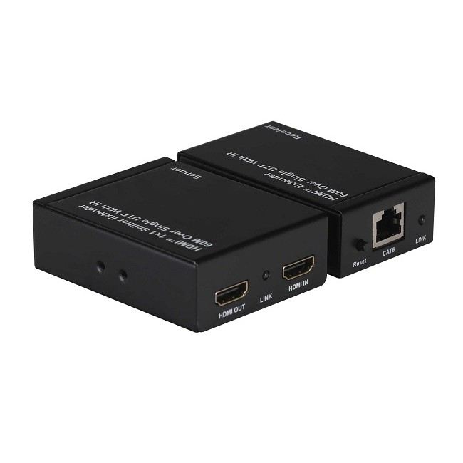 Acquista Kit TX-RX Extender + HDMI, 60MT UTP, 1080p@60Hz, POE, Loop...
