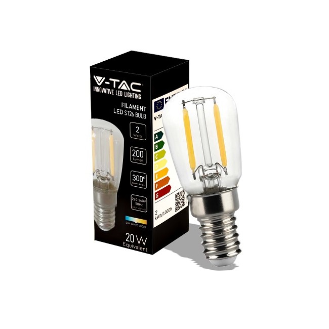 Acquista Lampadina LED V-TAC, bianco naturale, ,E14 2W, ST26 Filame...