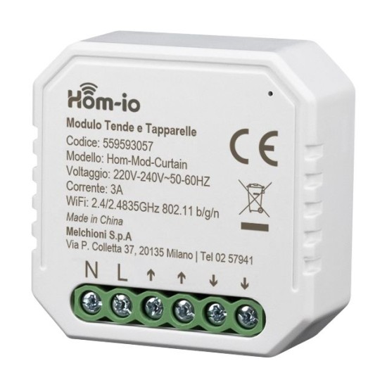 Acquista Modulo tapparelle 3A wifi hom-io domotica HOM-MOD-CURTAIN ... 2