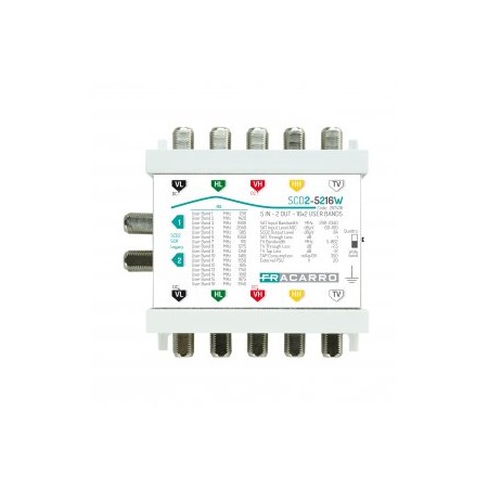 Acquista Multiswitch DCSS 5 ingressi e 2 uscite derivate utente, vh...