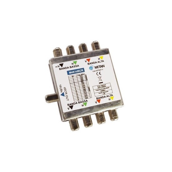 Acquista Multiswitch dSCR 4 In + TV 2 Out dSCR per 32 UBs | Tiessee... 2