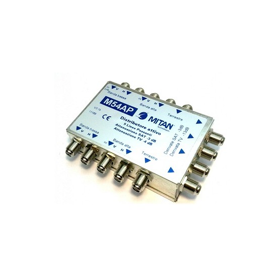 Acquista Multiswitch passante attivo 4 IN + TV 4 OUT +TV 4 derivazi... 2