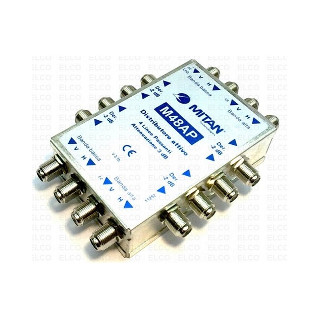 Acquista Multiswitch passante attivo 4 IN 4 OUT 8 derivazioni | Tie...