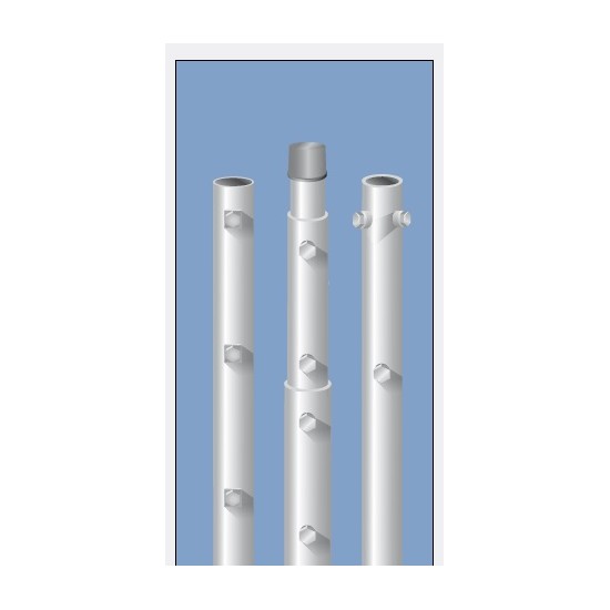 Acquista Palo singolo 2 mt D. 35 spessore 1,4 mm con bulloni | Ties... 2