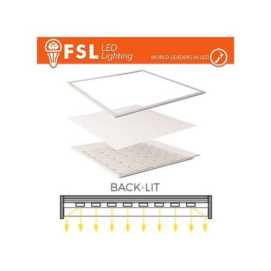Acquista Pannello LED 60x60cm - 48W 4000K CRI80 BACK-LIT da incasso... 2