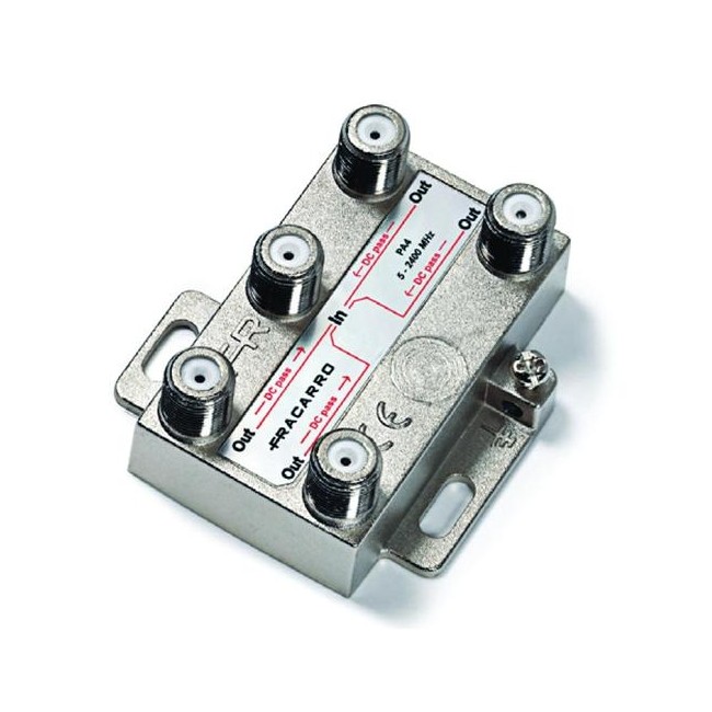 Acquista Partitore 4 uscite TV/SAT 5-2400MHz a 4 vie cc in pressofu...