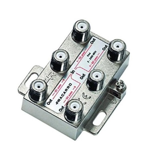 Acquista Partitore 6 uscite TV/SAT 5-2400MHz a 6 vie cc in pressofu... 2