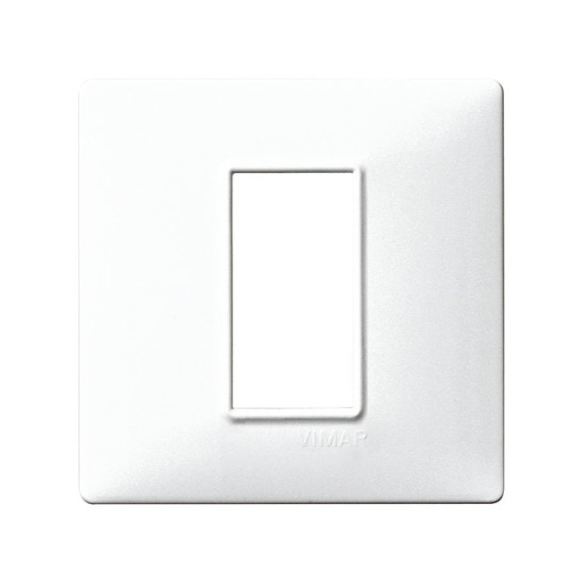 Acquista Placca 1 modulo, tecnopolimero, bianco Vimar Plana | Tiess...