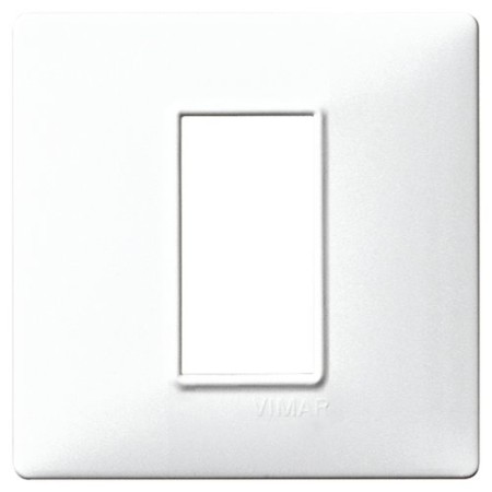 Acquista Placca 1 modulo, tecnopolimero, bianco Vimar Plana | Tiess...