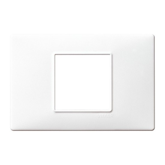 Acquista Placca 2 moduli centrali, tecnopolimero, bianco Vimar Plan... 2